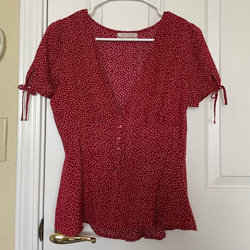 Urban outfitters red blouse size S